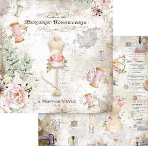 Romantic Collection 'Threads' by Stamperia Scrapbook pad 12x12"