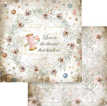 Load image into Gallery viewer, Romantic Collection &#39;Threads&#39; by Stamperia Scrapbook pad 12x12&quot;
