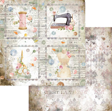 Load image into Gallery viewer, Romantic Collection &#39;Threads&#39; by Stamperia Scrapbook pad 12x12&quot;
