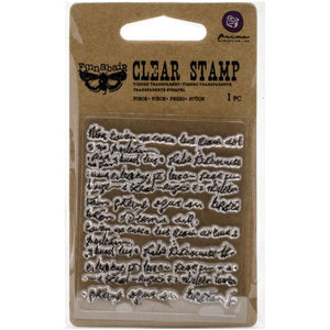 Text Clear Stamp 2.5" x 3"