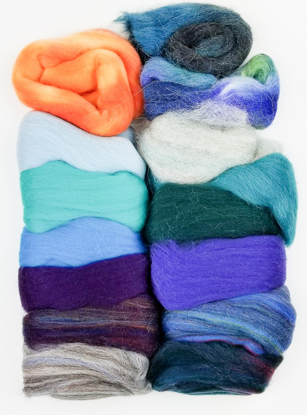 Wool Roving Palette - Seascape