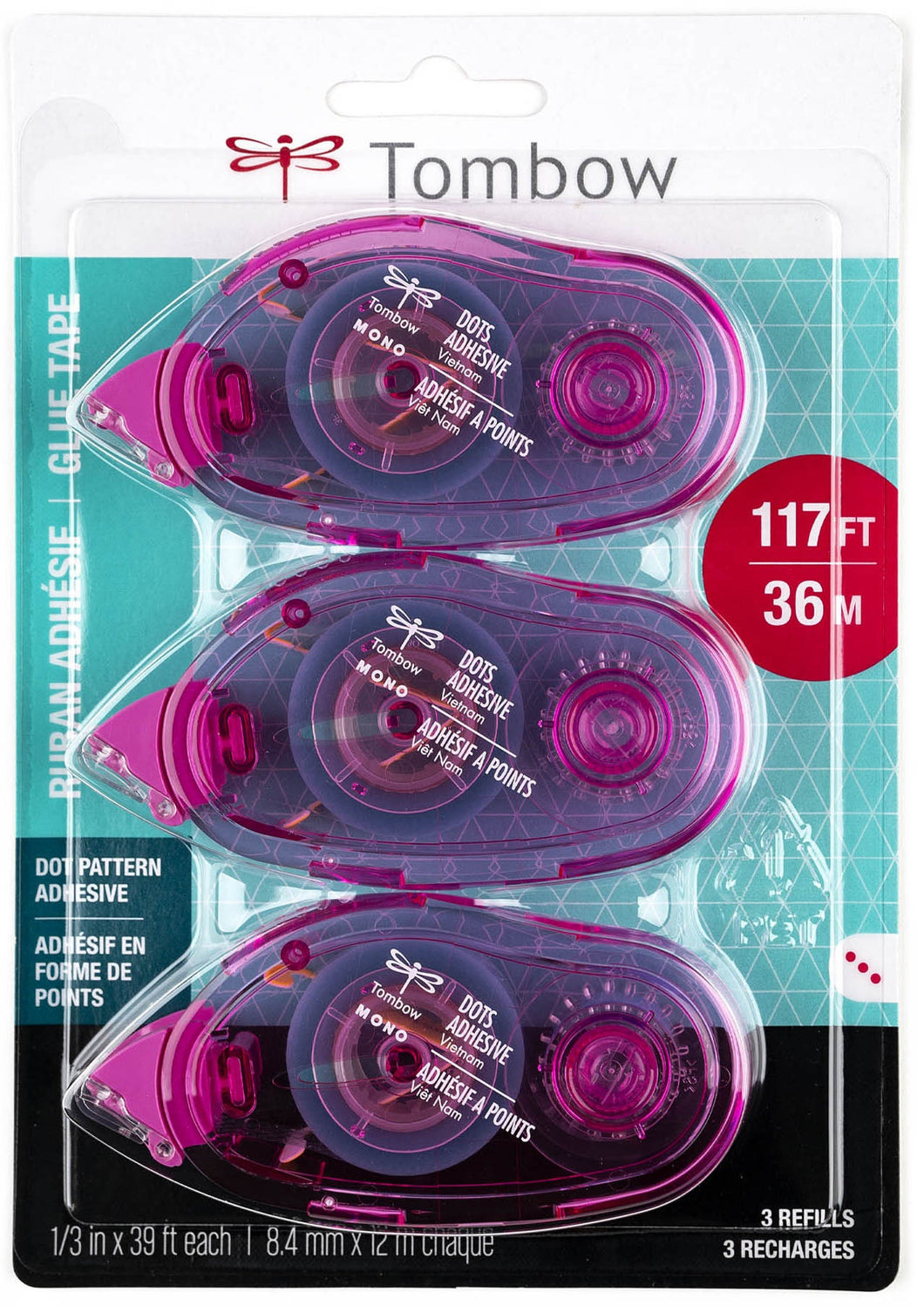Tombow Glue Tape REFILLS - 3 pack