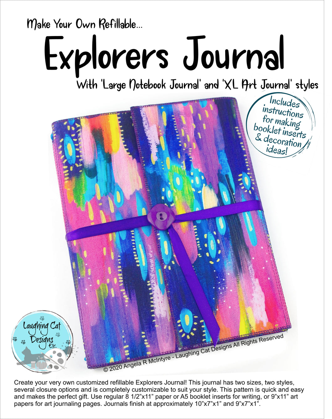 Explorer's Journal Pattern - Digital Version (download) 20% Off!
