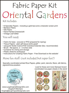 Oriental Gardens Fabric Paper Kit