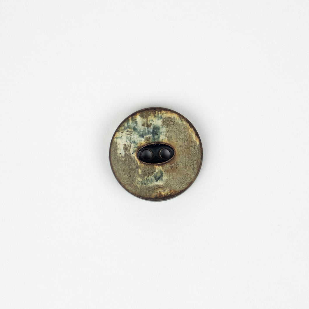 Button: Faux Wood 28mm round
