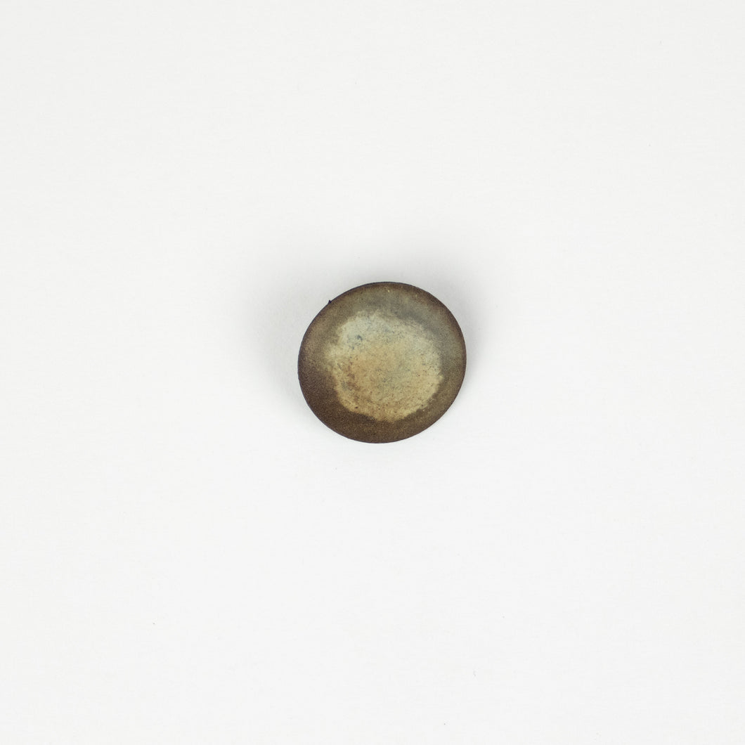 Button: Faux Wood 23mm Round