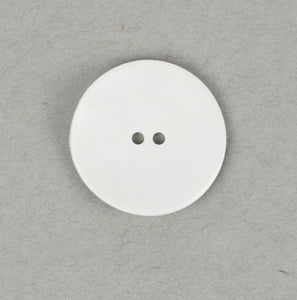 Button: Plastic 40mm Wavy Round White