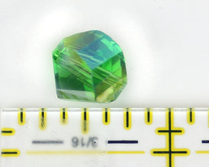 Bead - Focus Bead: Light Leaf Green AB 12mm Single Crystal Bead