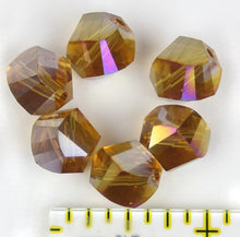 Load image into Gallery viewer, Bead - Focus Bead: Amber (Yellow) AB 12mm Single Crystal Bead
