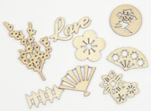 Load image into Gallery viewer, Laser Cut Wood Embellishments: Oriental
