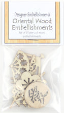 Load image into Gallery viewer, Laser Cut Wood Embellishments: Oriental
