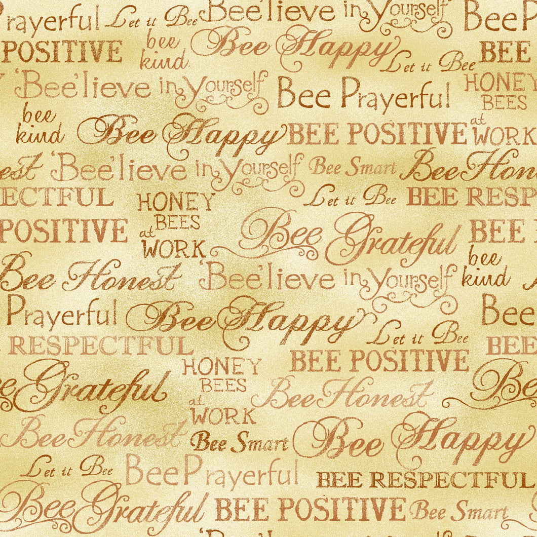 Bee Kind 'Words on Honey' by Paintbrush Studios