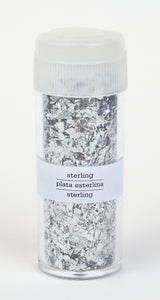 Vintage Leaf Glitter - Sterling